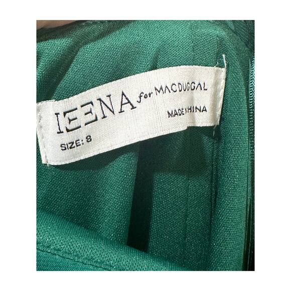 Ieena for Mac Duggal Asymmetrical Neckline Ruched Dress Emerald Size 8 NWT 26517 - Picture 15 of 15